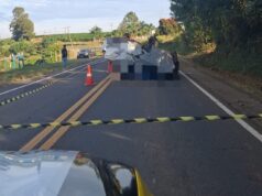 Jovem morre em acidente na PR-272, em Pinhalão