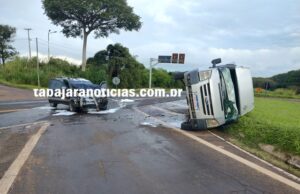 Segundo acidente do dia é registrado na BR-153 em Jacarezinho e deixa grávida ferida
