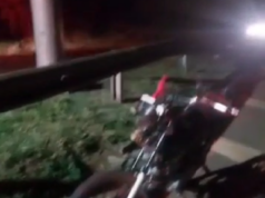 Motorista causa acidente com moto e foge sem prestar socorro no trevo da BR 153 com a PR 431.
