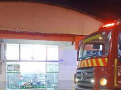 Principio de incêndio mobiliza equipes dos Bombeiros em Santo Antônio da Platina.