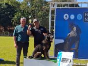 Comandante do 2° BPM, parabeniza Policial Militar da reserva por titulo de âmbito nacional conquistado na área de cinotecnia.