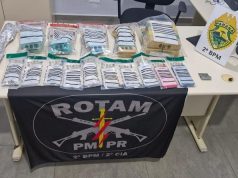 POLÍCIA MILITAR APREENDE GRANDE QUANTIDADE DE DROGAS EM SIQUEIRA CAMPOS/PR.