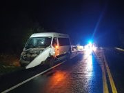 Ambulância da Secretaria de Saúde de Bandeirantes sofre acidente em Ventania e deixa seis feridos.