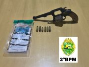 POLÍCIA MILITAR APREENDE ARMA DE FOGO E DROGAS DURANTE PATRULHAMENTO NA CAVALGADA DA EFAPI