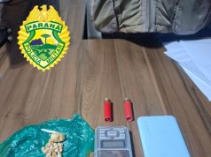 POLÍCIA MILITAR APREENDE DROGAS E MUNIÇÕES EM IBAITI/PR
