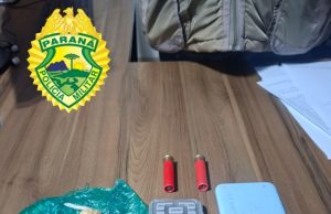 POLÍCIA MILITAR APREENDE DROGAS E MUNIÇÕES EM IBAITI/PR