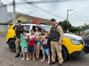 AÇÃO SOLIDÁRIA ENTRE POLÍCIA MILITAR E COMERCIANTES LEVA ALEGRIA A MAIS DE 500 CRIANÇAS EM JOAQUIM TÁVORA/PR